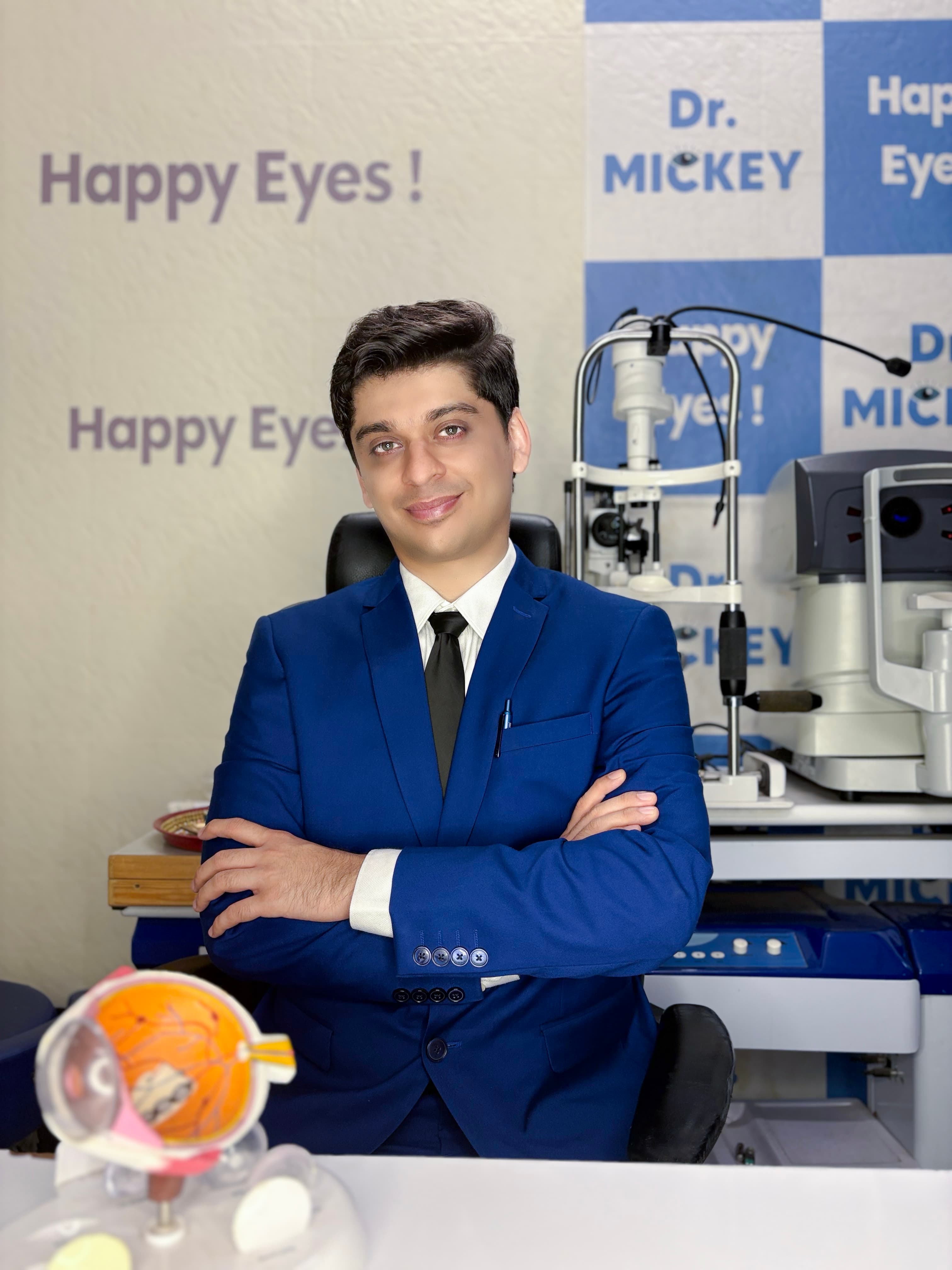 Dr Mickey Dhamejani at his clinic