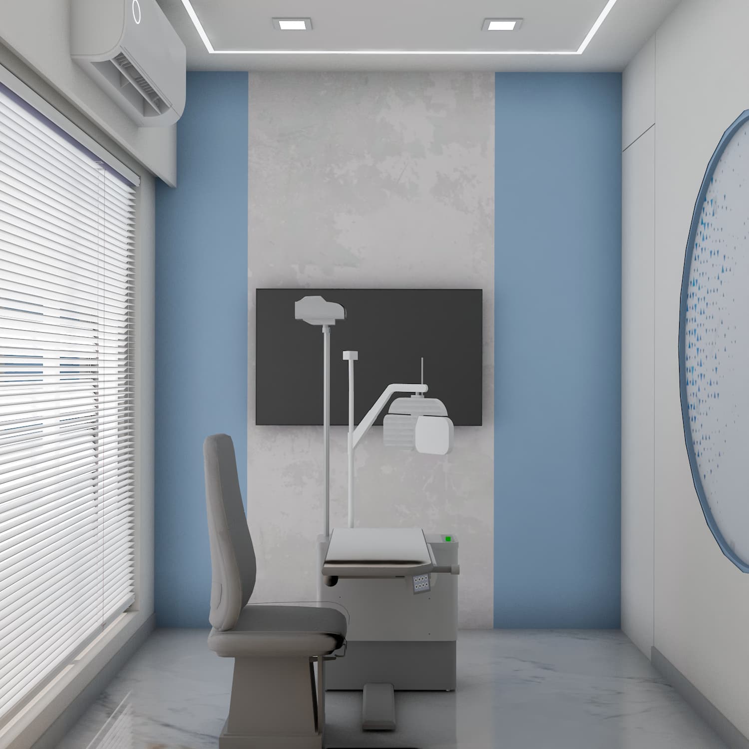 Slit-lamp examination suite at Dr. Mickey's Eye Care Centre