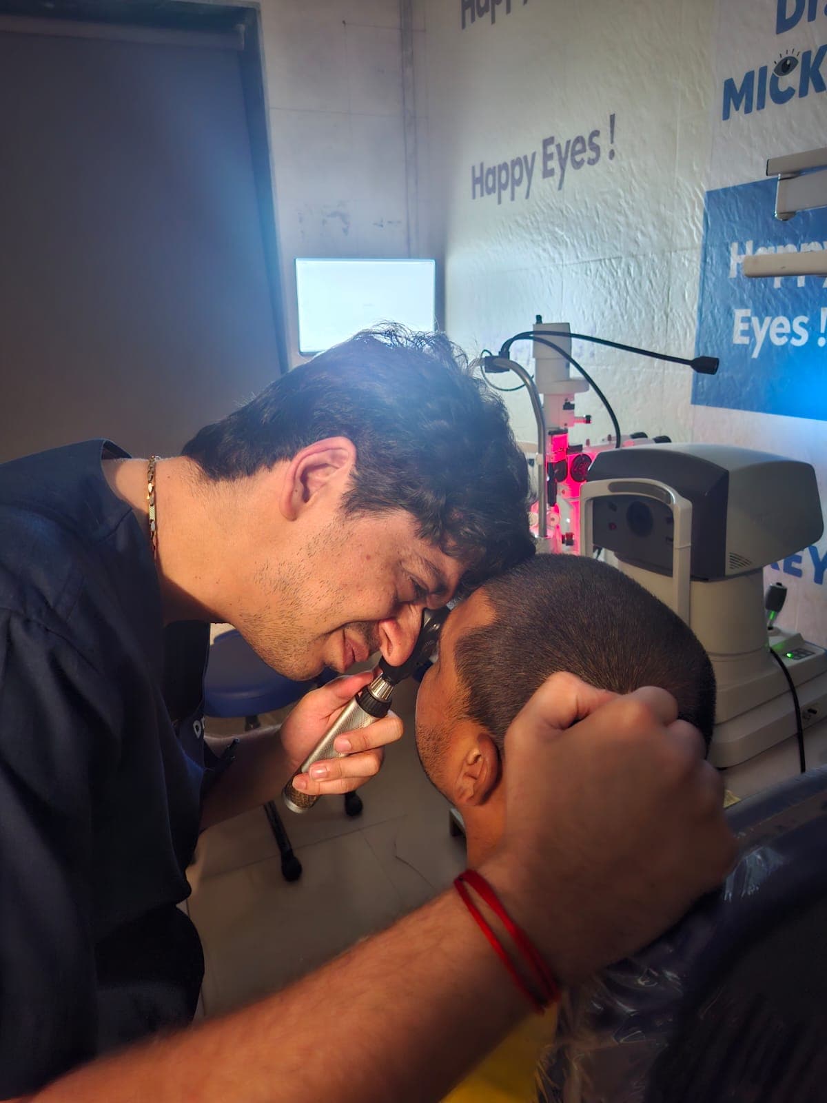 Eye examination at Dr. Mickey's Eye Care Centre